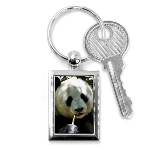 Panda Key Chain (Rectangle) from ArtsNow.com Front