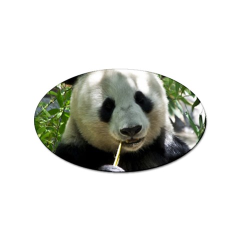 Panda Sticker (Oval) from ArtsNow.com Front