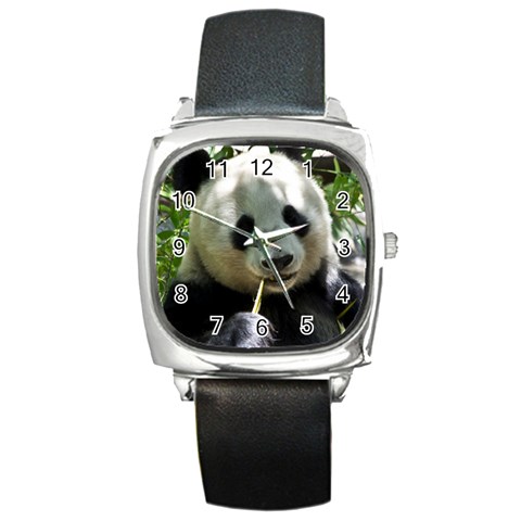 Panda Square Metal Watch from ArtsNow.com Front