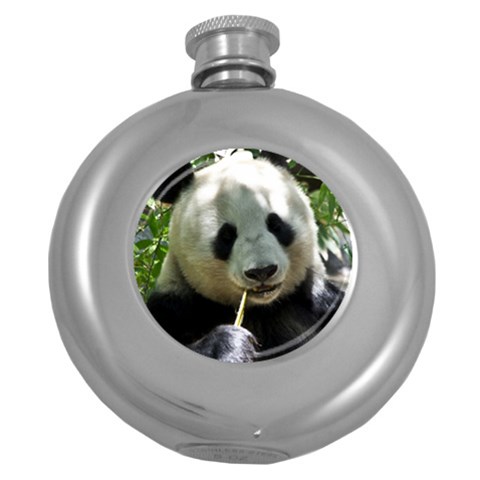 Panda Hip Flask (5 oz) from ArtsNow.com Front