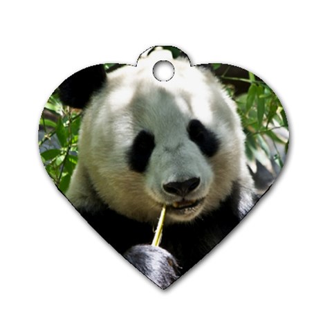 Panda Dog Tag Heart (One Side) from ArtsNow.com Front