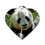 Panda Dog Tag Heart (Two Sides)