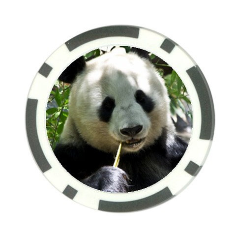 Panda Poker Chip Card Guard from ArtsNow.com Front