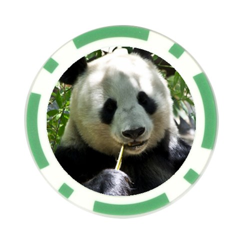 Panda Poker Chip Card Guard from ArtsNow.com Front