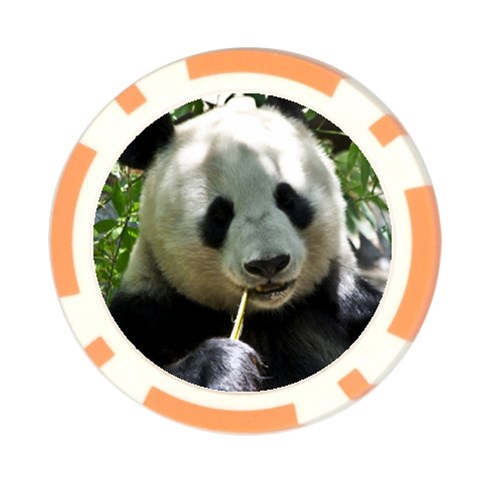Panda Poker Chip Card Guard from ArtsNow.com Front