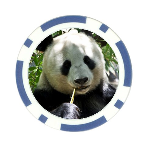 Panda Poker Chip Card Guard from ArtsNow.com Back