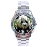 Panda Stainless Steel Analogue Watch