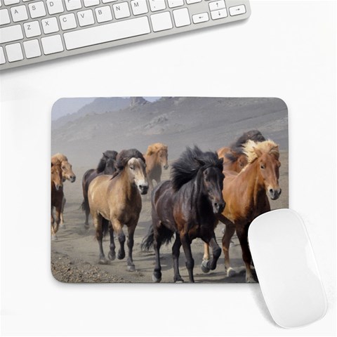 Running Horses Small Mousepad from ArtsNow.com Front