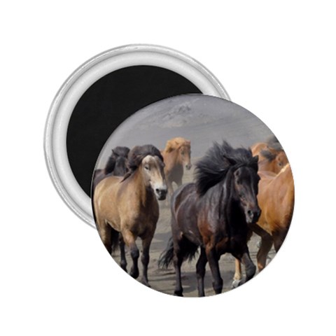 Running Horses 2.25  Magnet from ArtsNow.com Front
