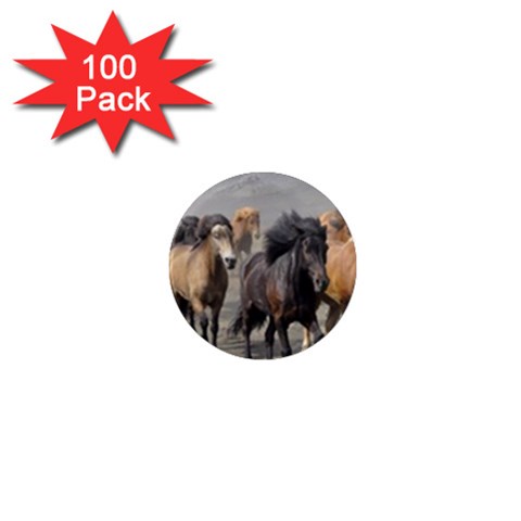 Running Horses 1  Mini Magnet (100 pack)  from ArtsNow.com Front