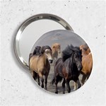 Running Horses 2.25  Handbag Mirror