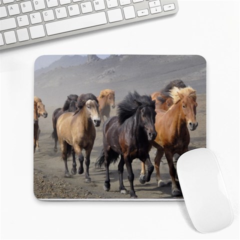 running horses Large Mousepad from ArtsNow.com Front