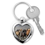 Running Horses Key Chain (Heart)