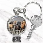 Running Horses Nail Clippers Key Chain