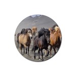 Running Horses Rubber Round Coaster (4 pack)