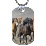 Running Horses Dog Tag (One Side)