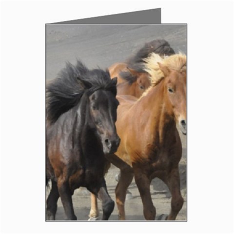 Running Horses Greeting Card from ArtsNow.com Left