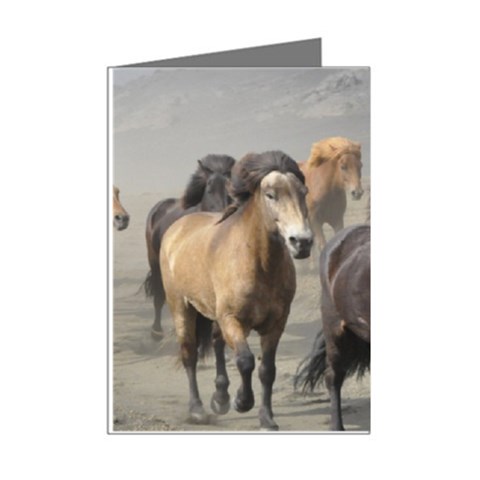 Running Horses Mini Greeting Cards (Pkg of 8) from ArtsNow.com Right