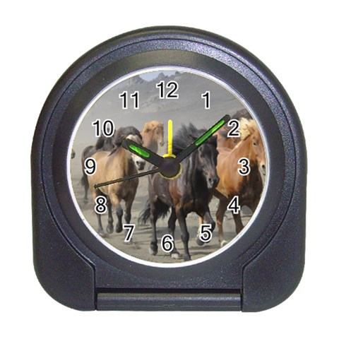 Running Horses Travel Alarm Clock from ArtsNow.com Front