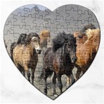 Running Horses Jigsaw Puzzle (Heart)