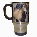 Running Horses Travel Mug (White)