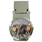 Running Horses Money Clip Watch