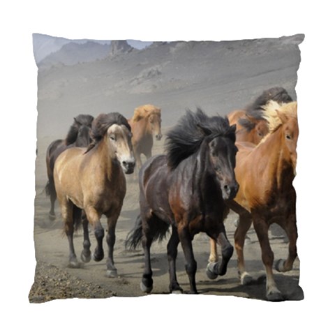 Running Horses Standard Cushion Case (Two Sides) from ArtsNow.com Front
