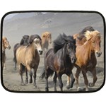 Running Horses Fleece Blanket (Mini)