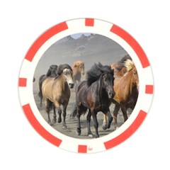 Running Horses Poker Chip Card Guard (10 pack) from ArtsNow.com Back