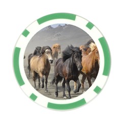 Running Horses Poker Chip Card Guard (10 pack) from ArtsNow.com Back