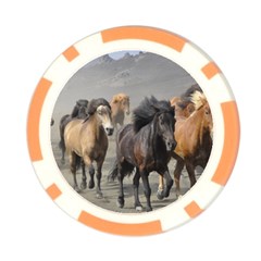 Running Horses Poker Chip Card Guard (10 pack) from ArtsNow.com Back