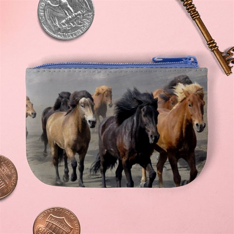 Running Horses Mini Coin Purse from ArtsNow.com Back