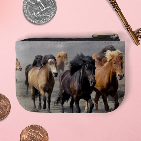 Running Horses Mini Coin Purse from ArtsNow.com Back