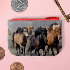 Running Horses Mini Coin Purse from ArtsNow.com Back