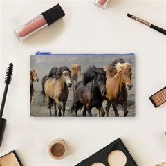 Running Horses Cosmetic Bag (Small) from ArtsNow.com Front