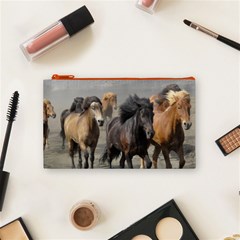 Running Horses Cosmetic Bag (Small) from ArtsNow.com Front
