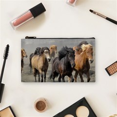 Running Horses Cosmetic Bag (Small) from ArtsNow.com Front