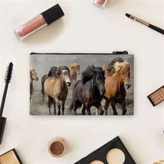 Running Horses Cosmetic Bag (Small) from ArtsNow.com Back