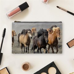 Running Horses Cosmetic Bag (Medium) from ArtsNow.com Front
