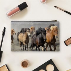 Running Horses Cosmetic Bag (Medium) from ArtsNow.com Back