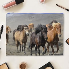 Running Horses Cosmetic Bag (XL) from ArtsNow.com Front