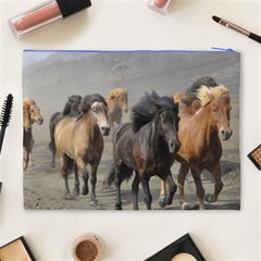 Running Horses Cosmetic Bag (XL) from ArtsNow.com Back