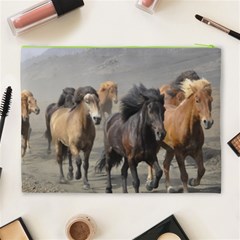Running Horses Cosmetic Bag (XL) from ArtsNow.com Back