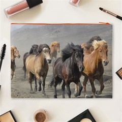 Running Horses Cosmetic Bag (XL) from ArtsNow.com Back