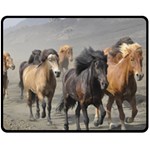 Running Horses Fleece Blanket (Medium)