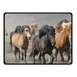 Running Horses Fleece Blanket (Small)