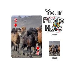 Running Horses Playing Cards 54 (Mini) from ArtsNow.com Front - Diamond2