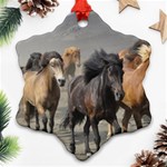 Running Horses Ornament (Snowflake)