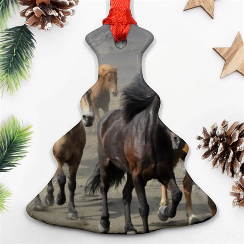 Running Horses Ornament (Christmas Tree)  from ArtsNow.com Front
