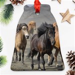 Running Horses Bell Ornament (Two Sides)